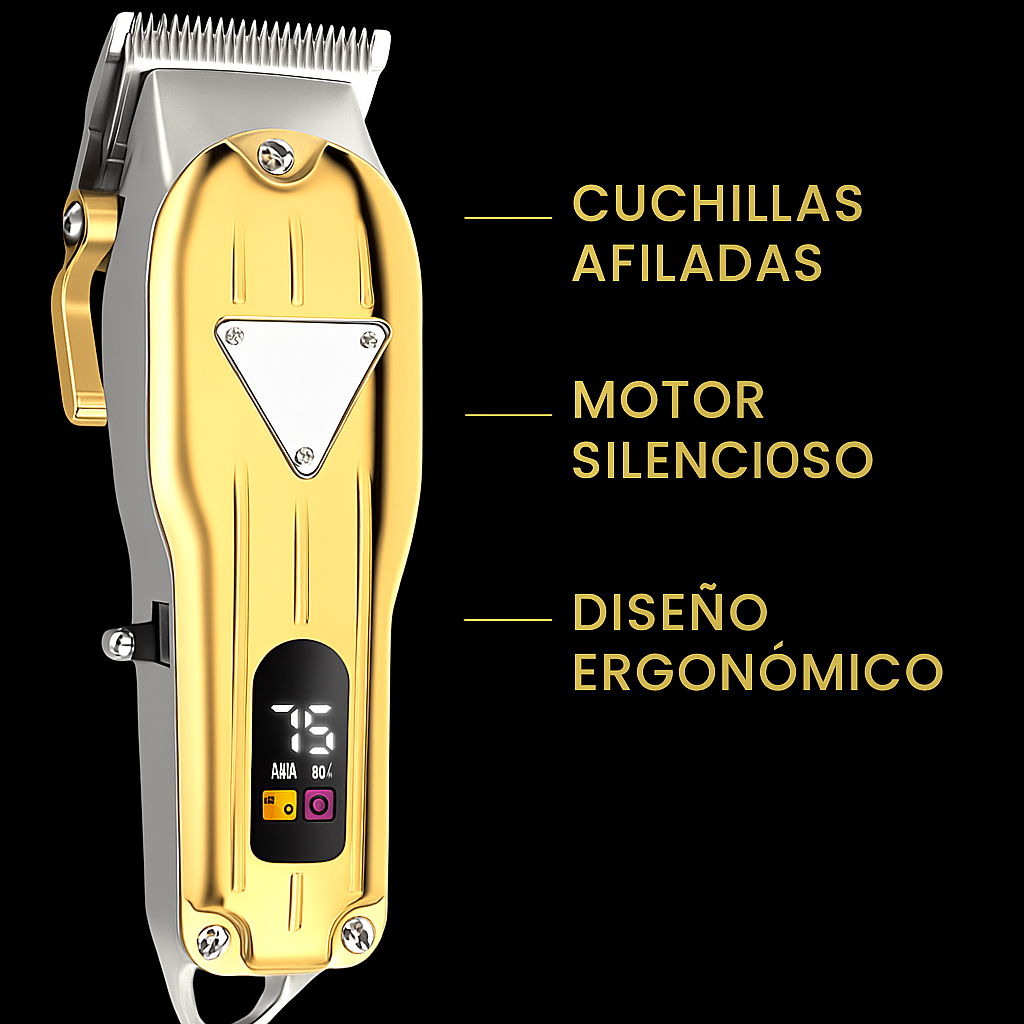 BladePro™: Afeitadora Eléctrica Profesional de Precisión Superior y Deslizamiento Suave.