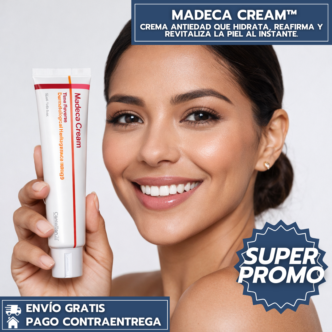 Madeca Cream™ - Crema Antiedad que Hidrata, Reafirma y Revitaliza la Piel al Instante.