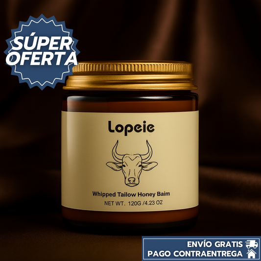 Lopeie™: Bálsamo Natural con Sebo y Miel para Hidratar y Suavizar Piel Seca