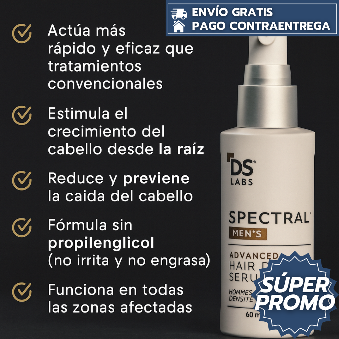 Spectral Men's™: Tratamiento Masculino que Detiene la Caída y Activa el Crecimiento Capilar