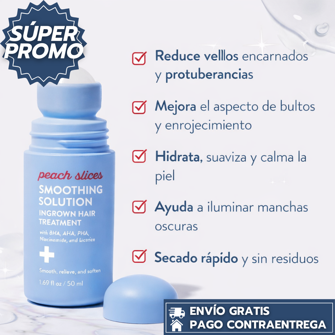 Peach Slices™ - Rodillo Capilar que Elimina Pelos Encarnados, Reduce Bultos y Enrojecimiento al Instante