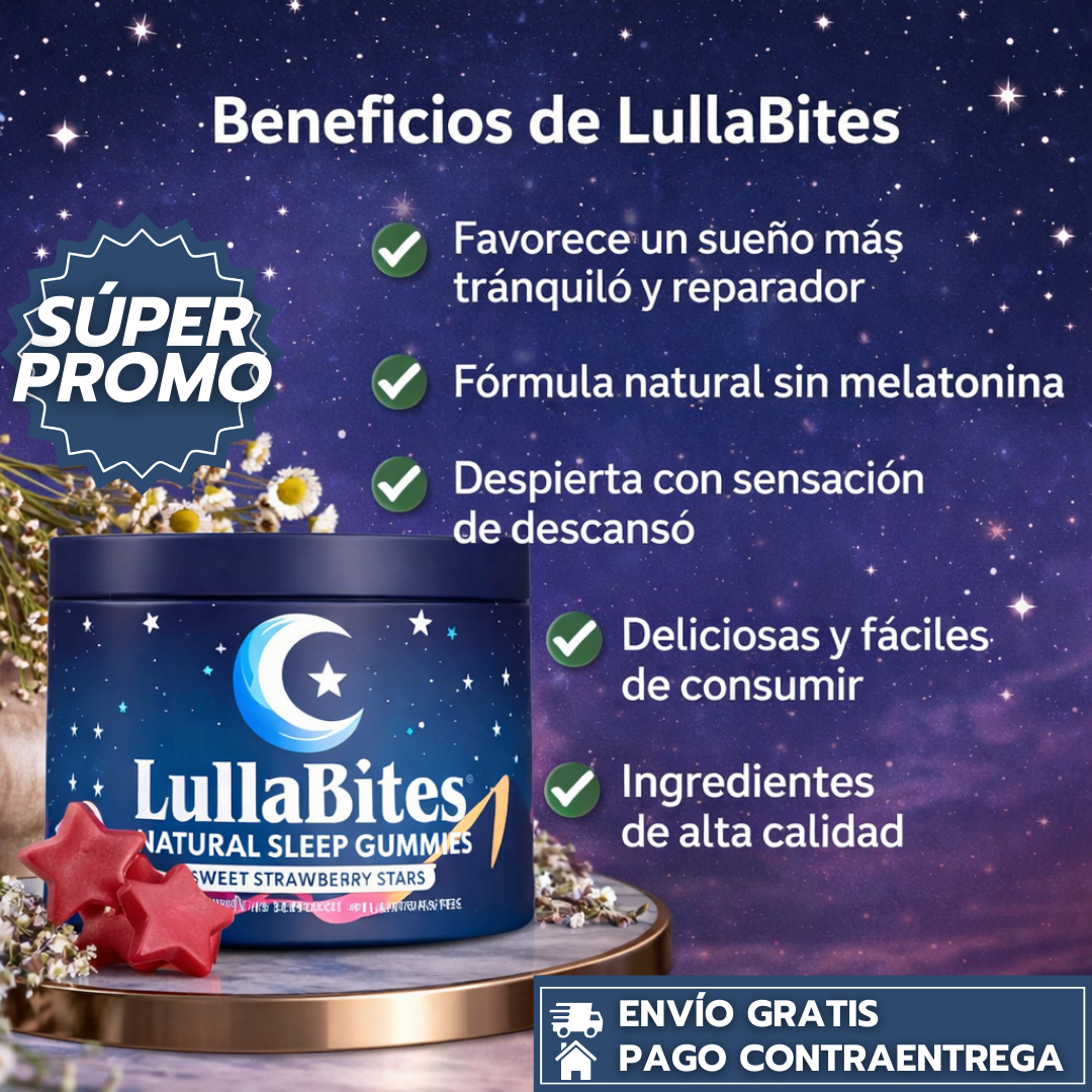 LullaBites™ - Gomitas Naturales para un Sueño Profundo y Relajante